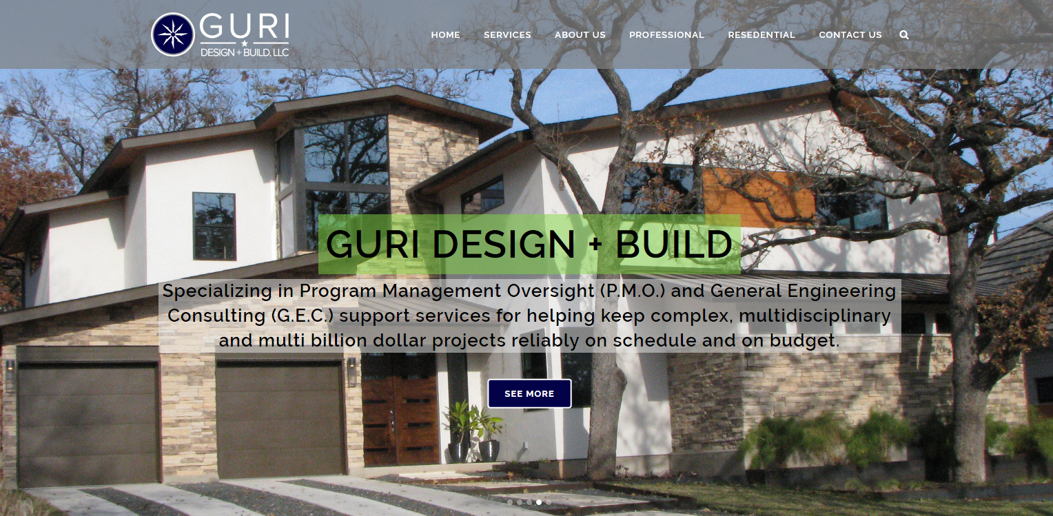 Custom website, small business websites, contractor website, architect 